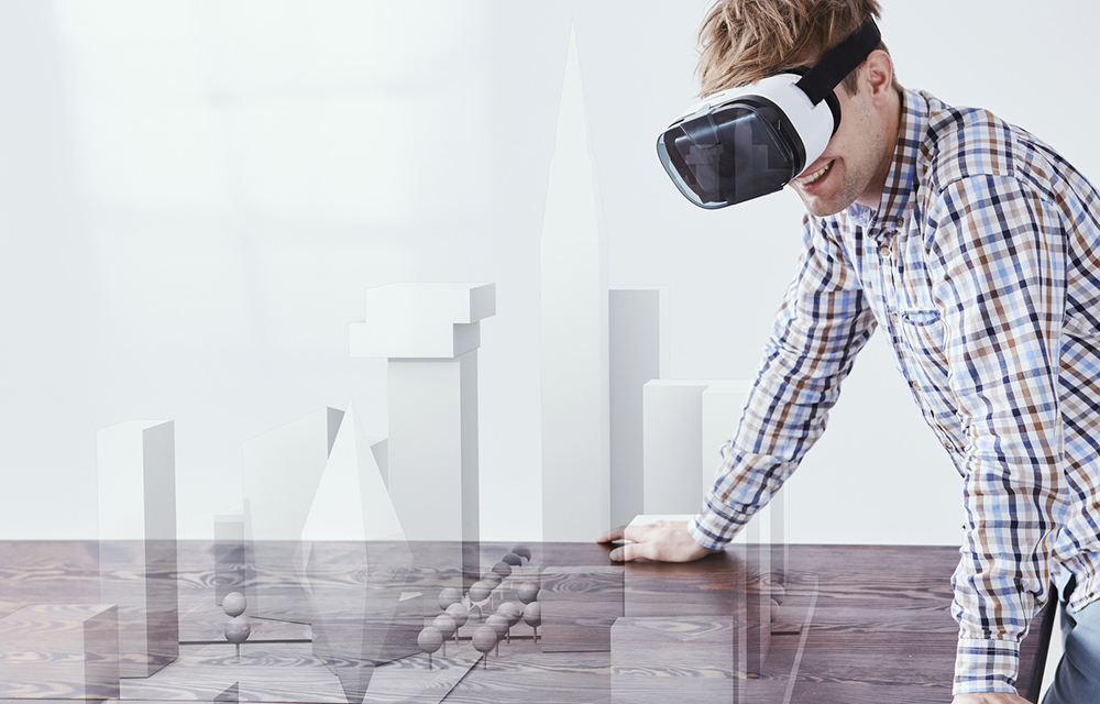 Mitarbeiter mit Virtual-Reality-Brillen schulen