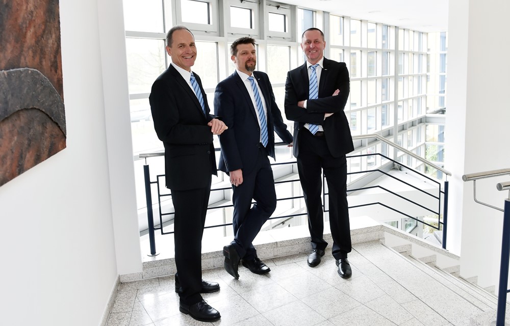LZH-Geschäftsführung ab April 2018 Klaus Ulbrich, Dr. Dietmar Kracht und Dr.-Ing. Stefan Kaierle