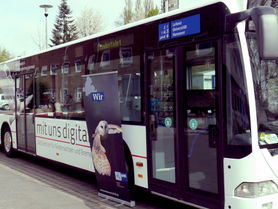 Tourbus bringt die Digitalisierung aufs Land