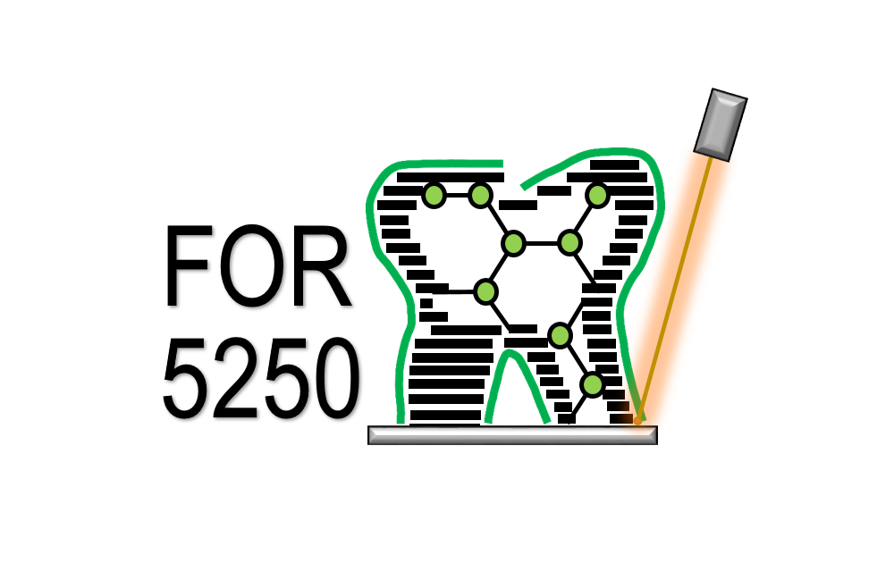 The research group FOR 5250 develops additively manufactured dental implants. (Logo: FOR5250)