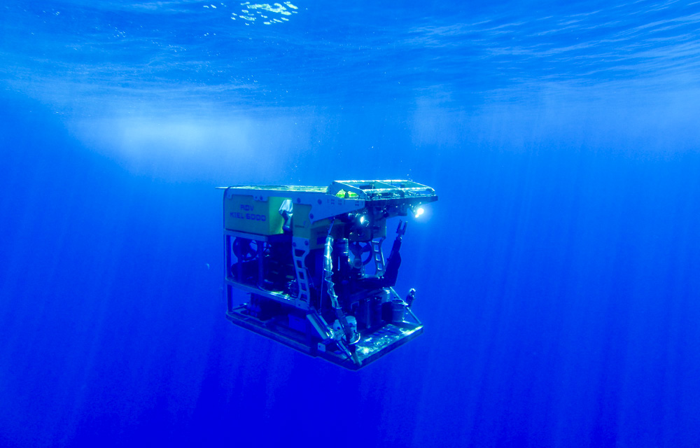 Tauchroboter bei der INDEX2013 Expedition im Indischen Ozean
