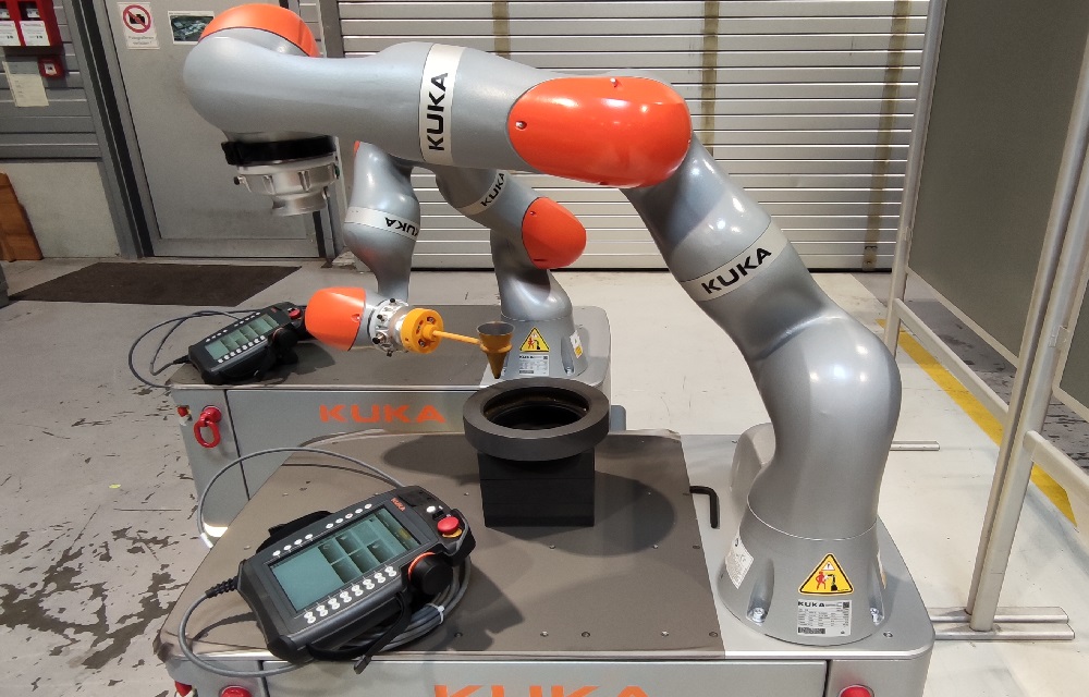 kooperierende mobile Roboter am ITA
