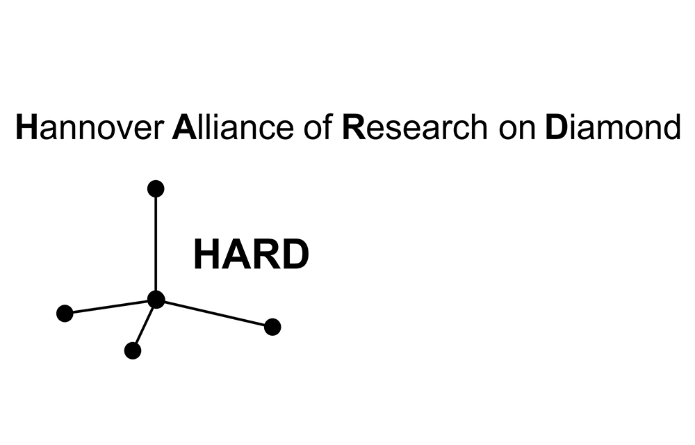 Logo des Projekts HARD – Hannover Alliance of Research on Diamond